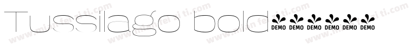 Tussilago bold字体转换